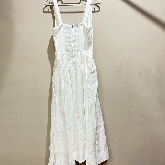 Reformation Balia Linen Dress - White - Picture 4 of 6
